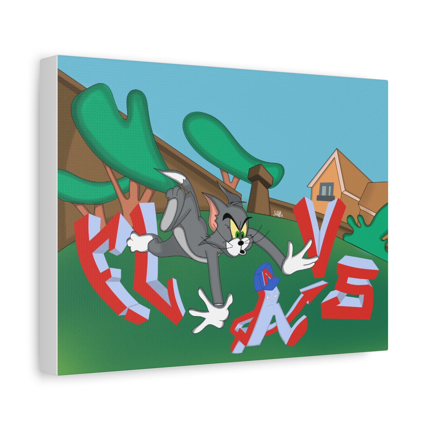 TOM AND FLAVS Canvas Wall Art — Cart)