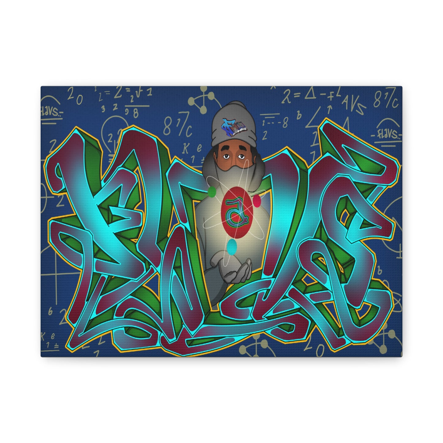 FLAVS EINSTEIN Matte Canvas