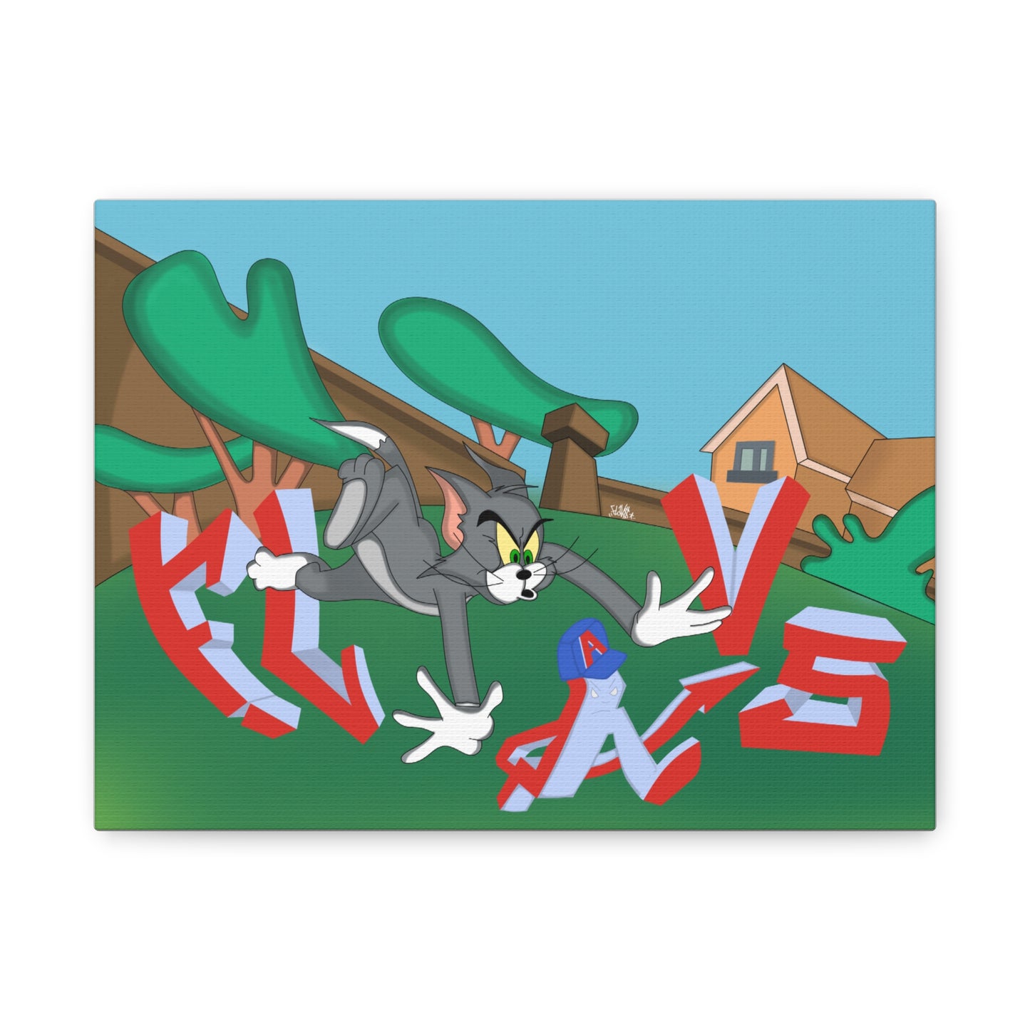 TOM AND FLAVS Canvas Wall Art — Cart)