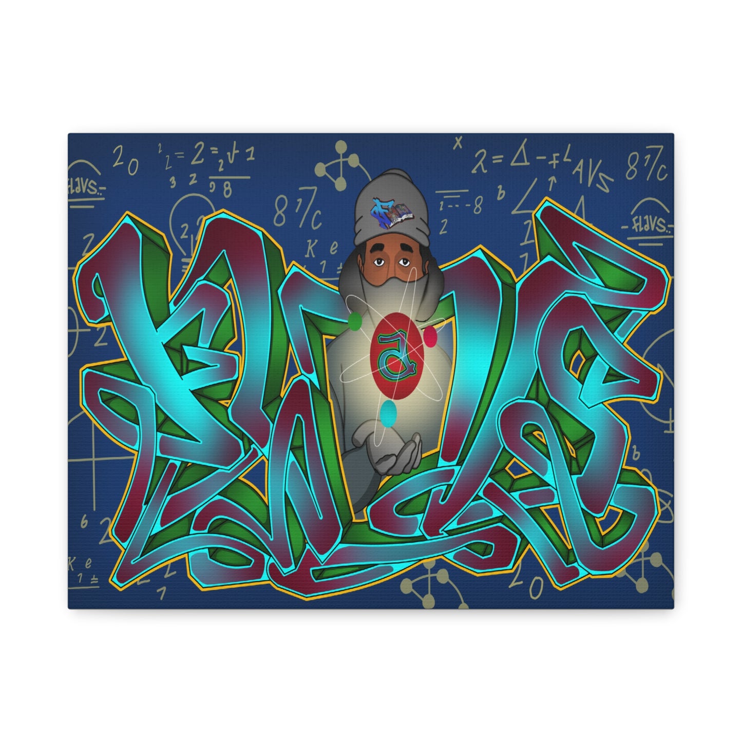FLAVS EINSTEIN Matte Canvas