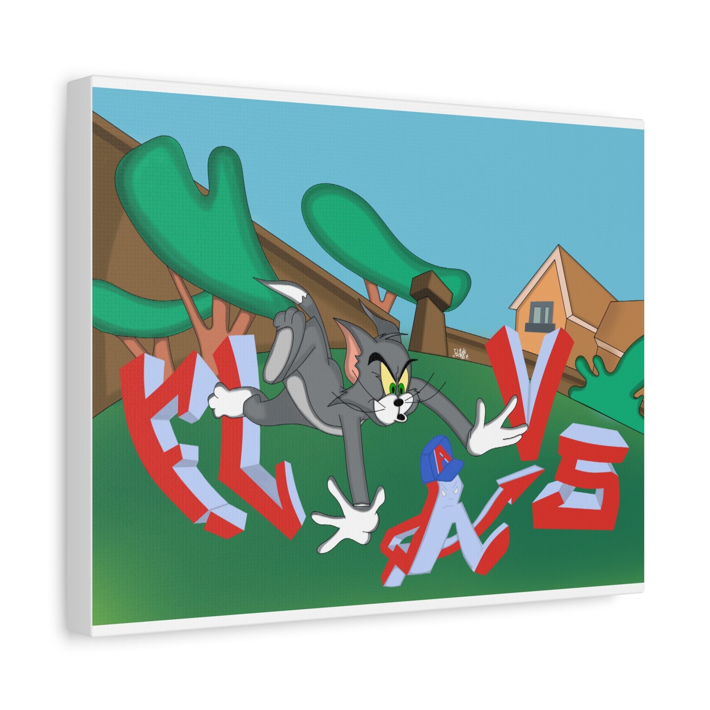 TOM AND FLAVS Canvas Wall Art — Cart)