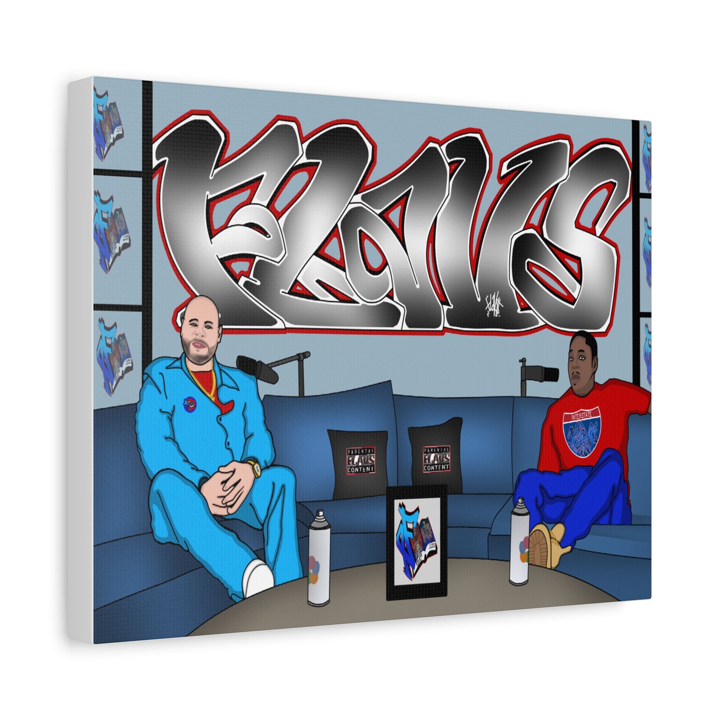FLAVS GRAFF TOP 5 LEGENDARY canvas Wall Art