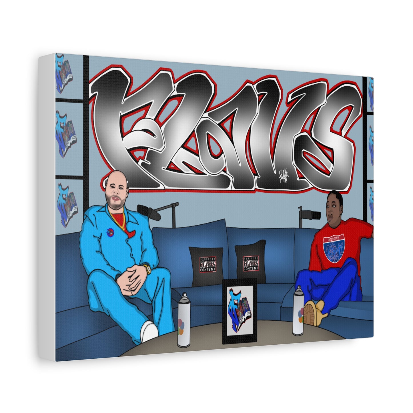 FLAVS GRAFF TOP 5 LEGENDARY canvas Wall Art