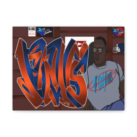 FLAVS NO ONLY FANS SHARP Matte Canvas Wall Art