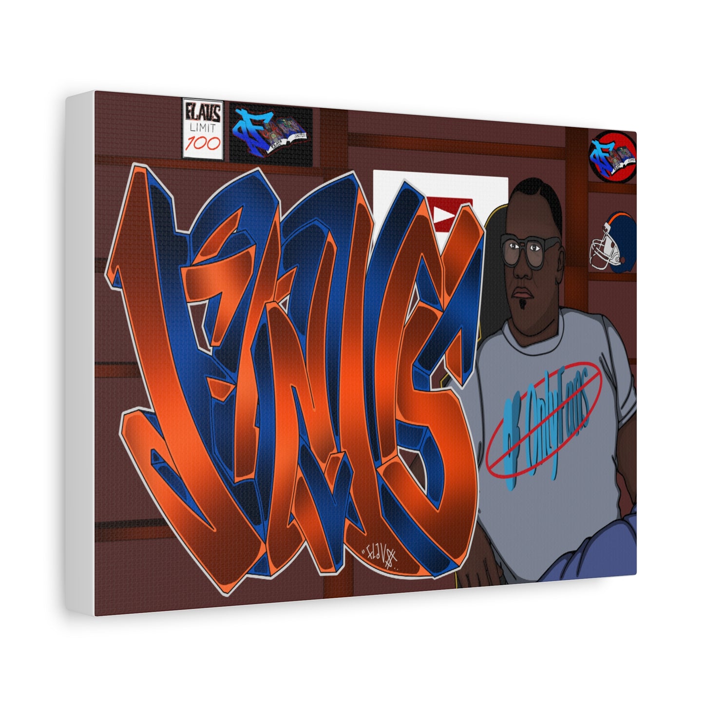 FLAVS NO ONLY FANS SHARP Matte Canvas Wall Art