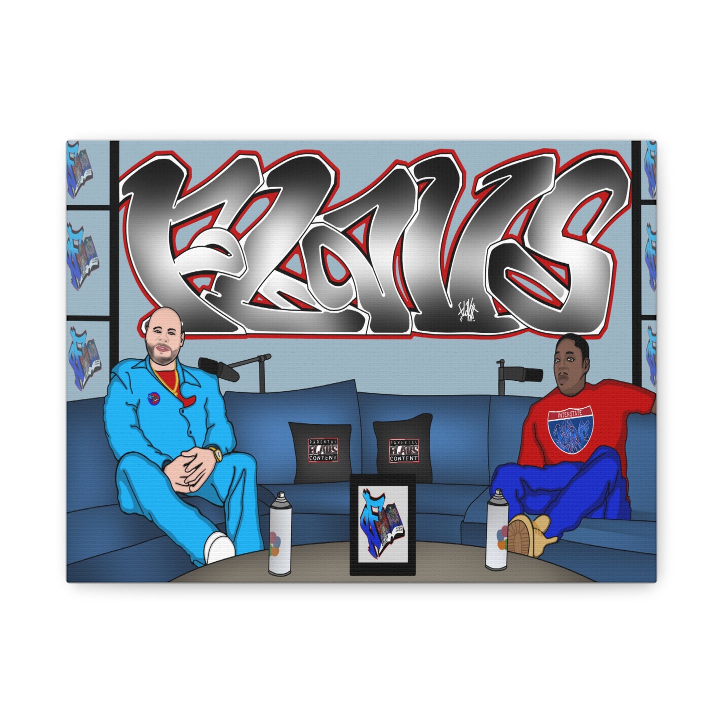 FLAVS GRAFF TOP 5 LEGENDARY canvas Wall Art